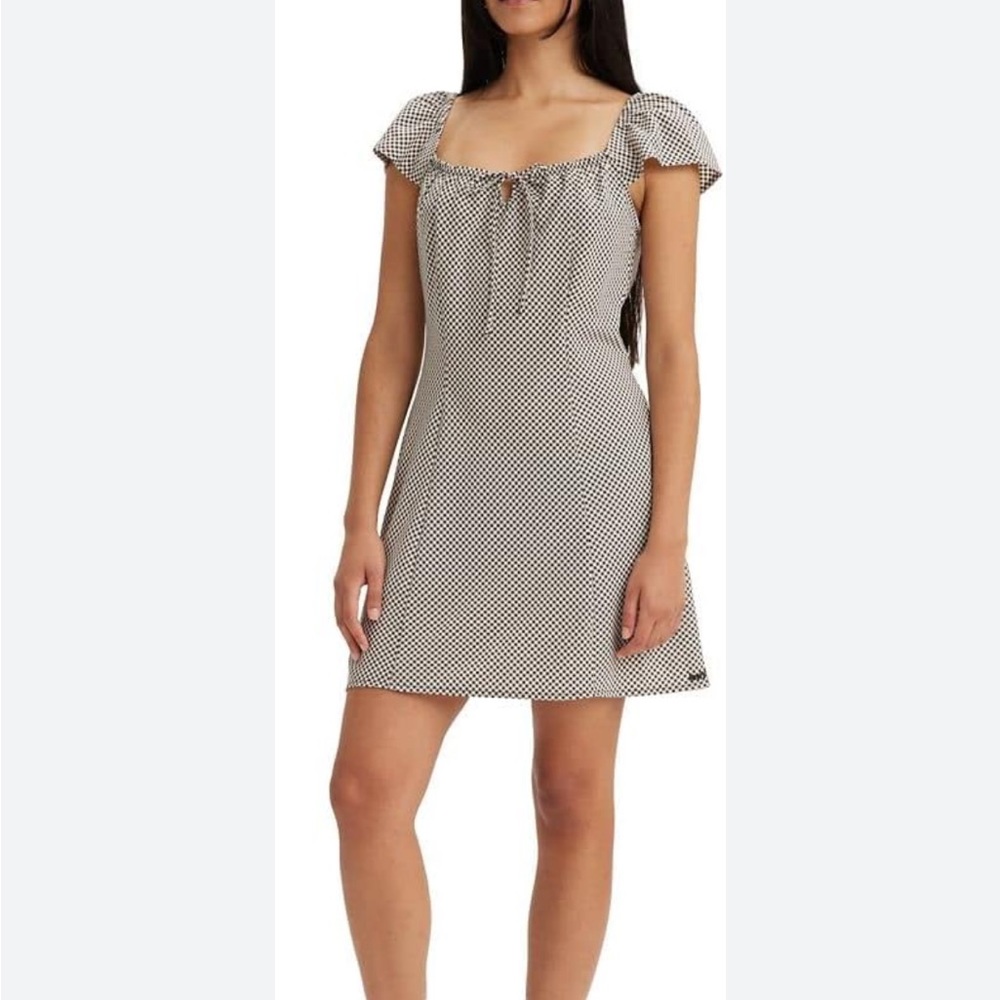 Levi's Women's Misha Ruffle Sleeve Dress in Sunny Cream